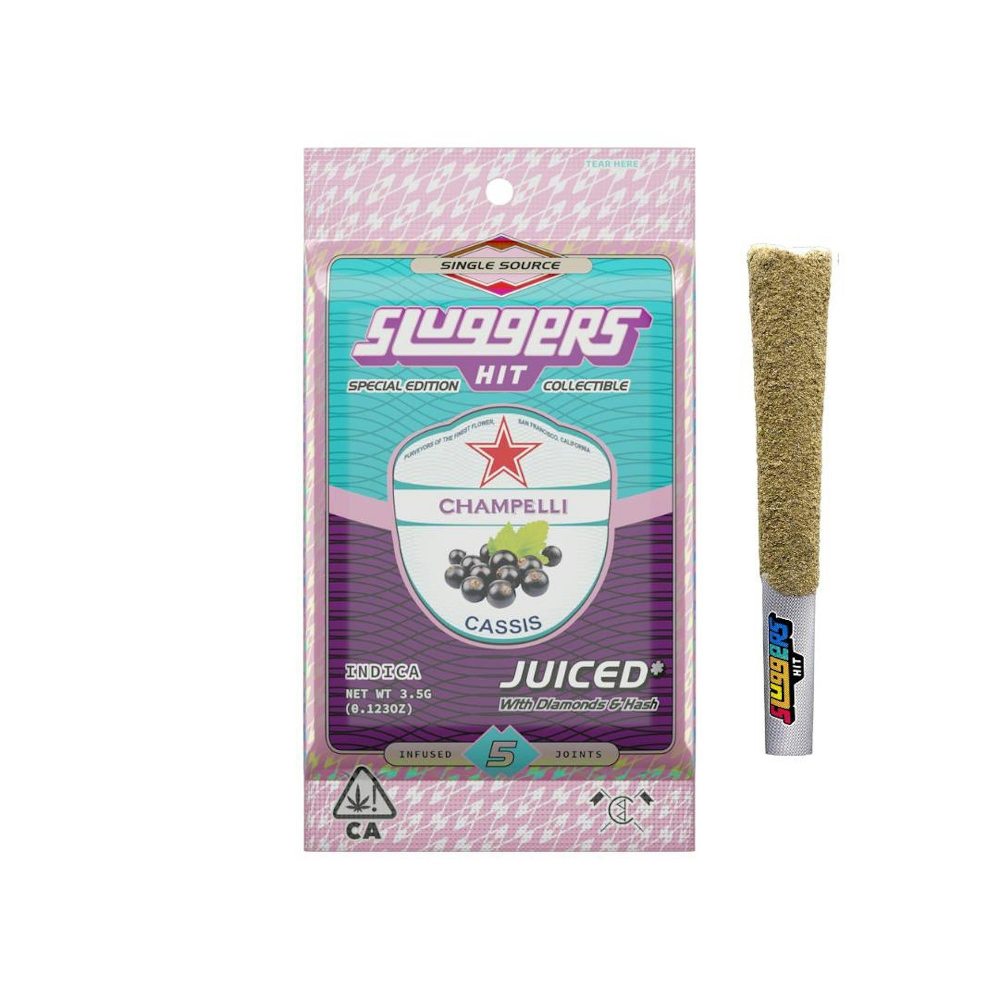 Sluggers X Champelli - Champelli Cassis 5-Pack Infused Preroll 3.5g