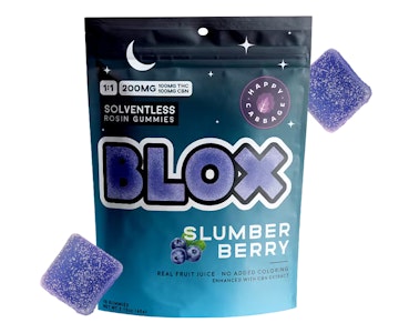 HAPPY CABBAGE - BLOX | Slumber Berry Rosin Gummies | 10 Pack 100MG