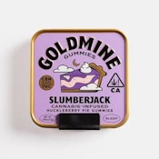 Goldmine Slumberjack Huckleberry Pie Sleep Gummies 100mg THC 20mg CBN