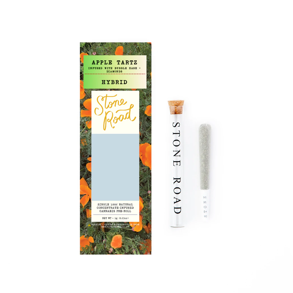STONE ROAD - Apple Tartz | Infused Preroll | 1g x 1pk | Stone Road Main Image