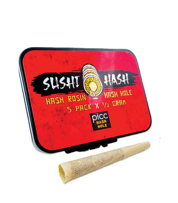 SUSHI HASH - Grease Monkey x Black Runtz | Infused Preroll | .5g x 5pk | Sushi Hash Main Image