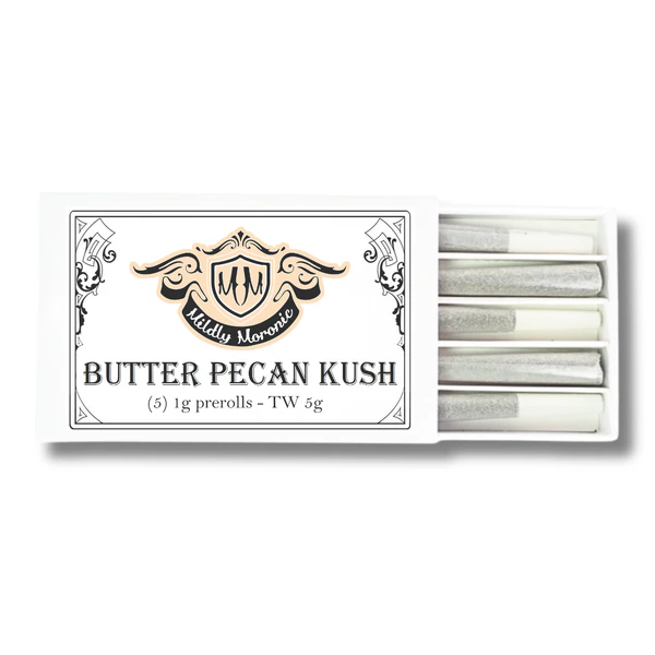 Mildly Moronic - Butter Pecan Kush | Preroll | 1g x 5pk | Mildly Moronic Main Image