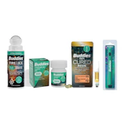 Buddies Bundle - Zours Vape Cart 1g, battery, 10mg x 60ct PCO capsules, 1:1 Fire & Ice Roll-on