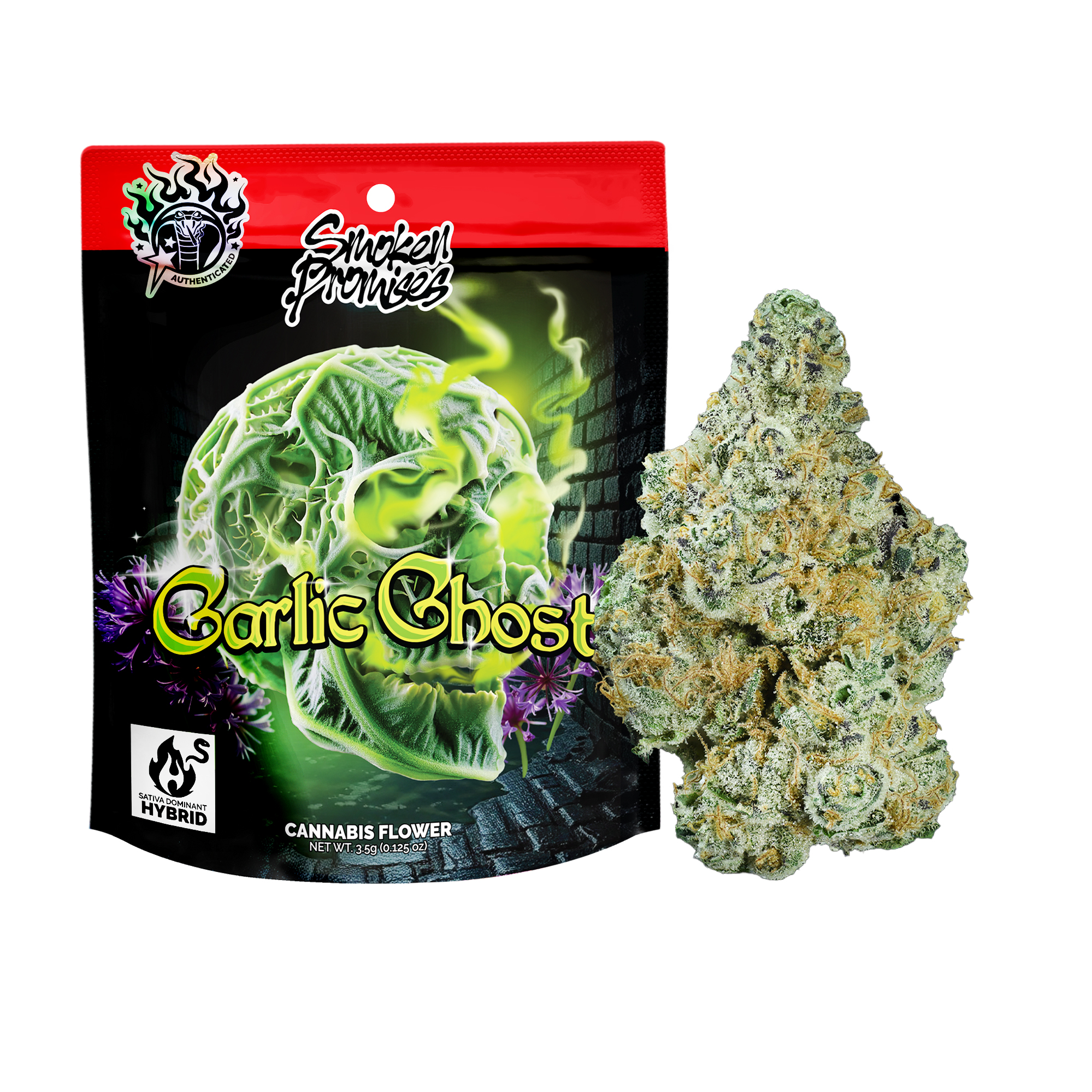 Smoken Promises Garlic Ghost Flower 3.5g