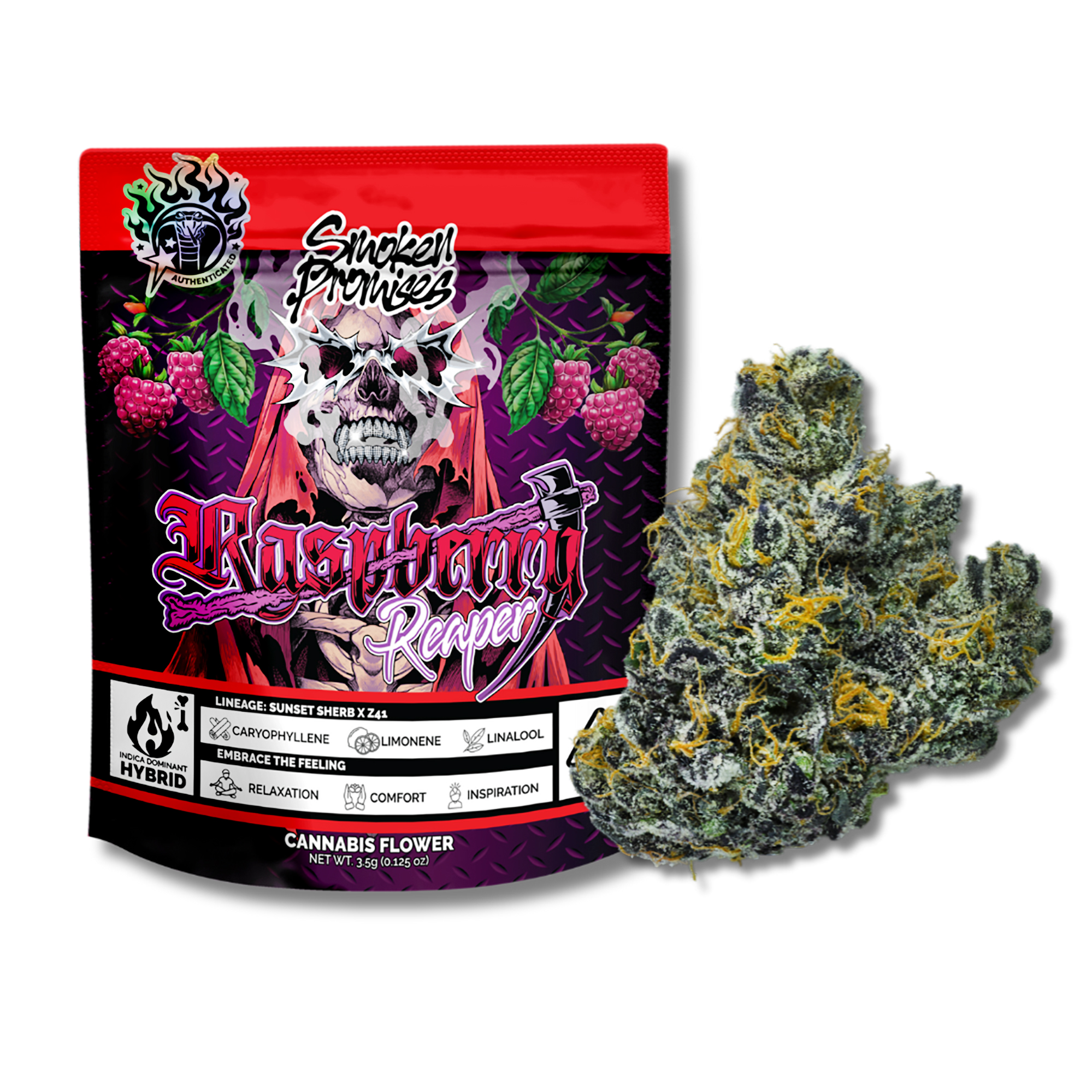 Smoken Promises Raspberry Reaper Flower 3.5g