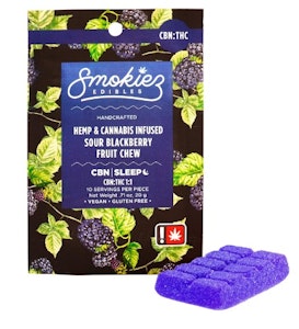 Smokiez - Sour Blackberry CBN, Gummy, Single