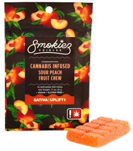 Smokiez - Sour Peach, Gummy, Single