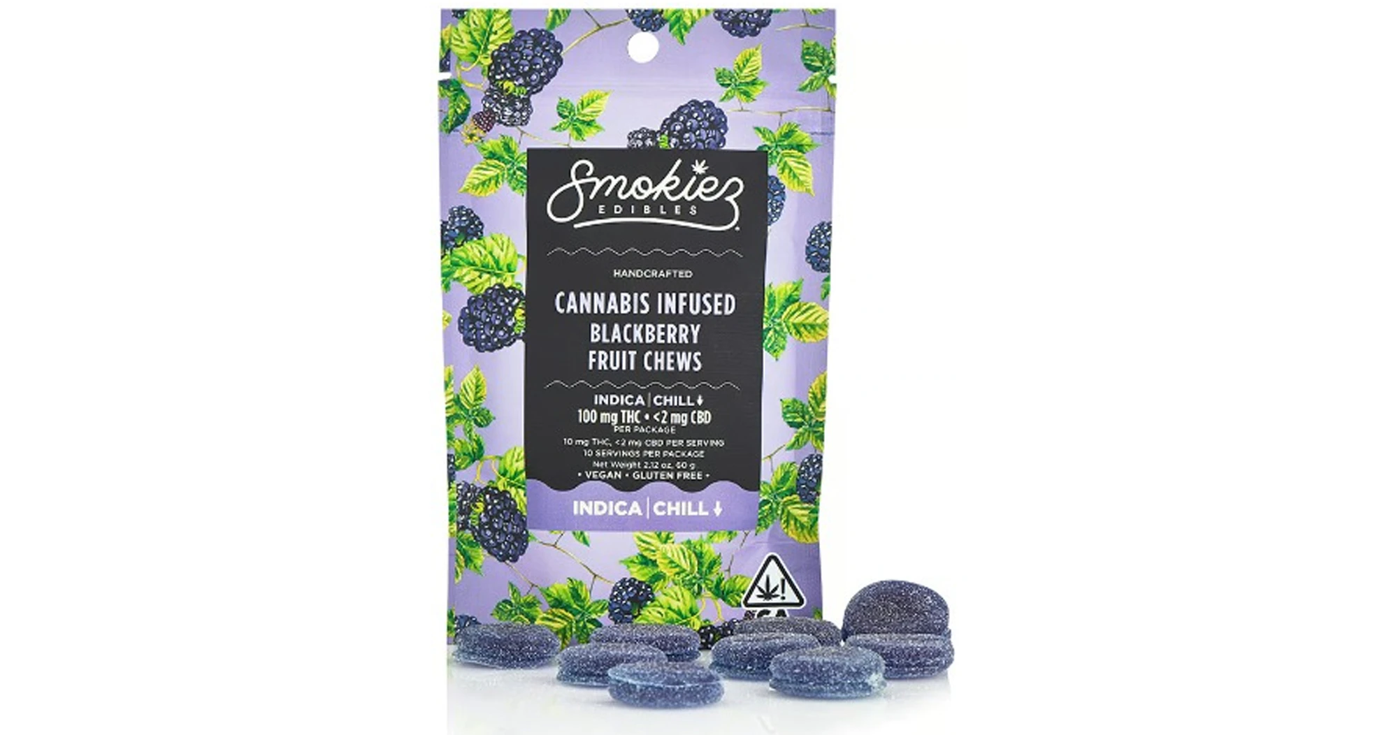 Smokiez Edibles - Smokiez Edibles - Blackberry Fruit Chews - 100mg Main Image
