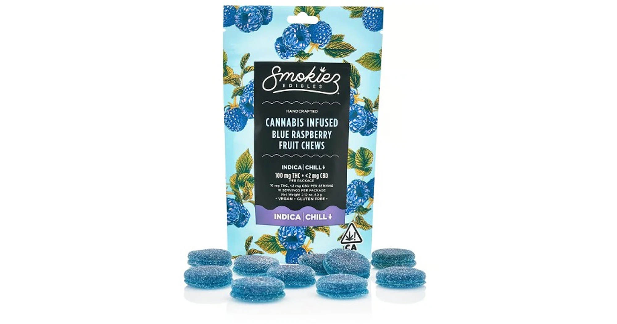 Smokiez Edibles - Smokiez Edibles - Blue Raspberry Fruit Chews - 100mg Main Image