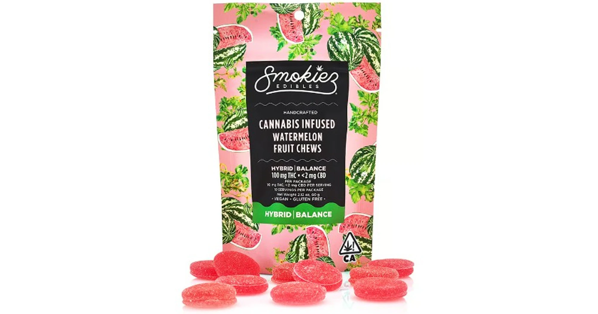Smokiez Edibles - Smokiez Edibles - Watermelon Fruit Chews - 100mg Main Image