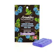 Smokiez | Sour Blue Raspberry | Single Scored Fruit Chew | 100mg