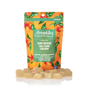 SMOKIEZ - Tangerine Hemp Fruit Chews | 20pc 750mg 1:1:1 (CBD:CBG:CBC)