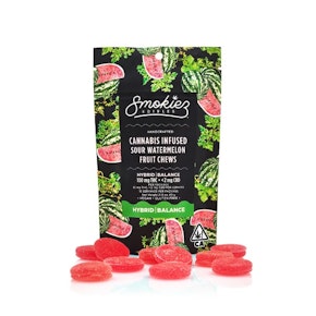 Sour Watermelon | Fruit Chews |  Smokiez 