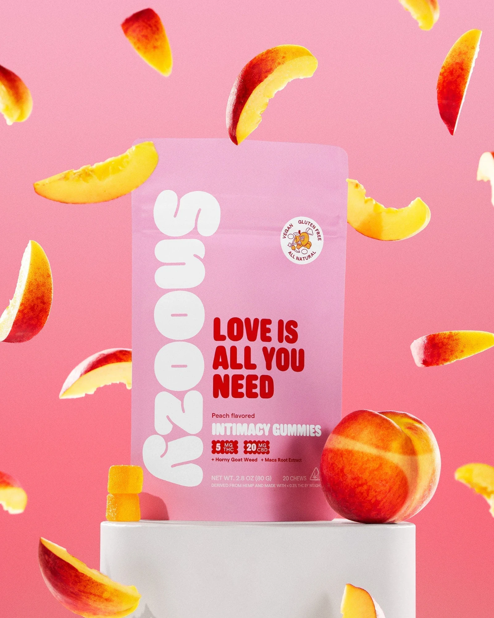 SNOOZY - Snoozy - Love is All You Need - Gummy - 20 x 5mg THC + 20mg CBD Main Image
