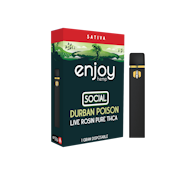Enjoy Live Rosin Pure THCA 1ml Disposable for Social - Durban Poison