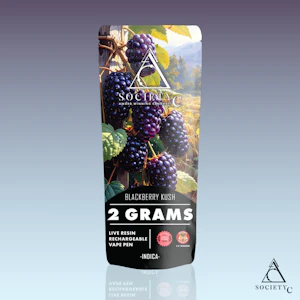 Society C - Society C 2G Live Resin Disposable - Blackberry Kush