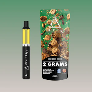 Society C - Society C 2G Live Resin Disposable - Girl Scout Cookies