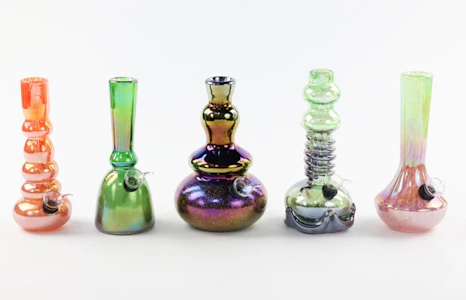 LUV BUDS - 8' Soft Glass Water Bong Assorted Colors