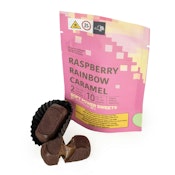 Soft Power Sweets - Raspberry Almond Rainbow Caramel 2pk - 20mg - Edible