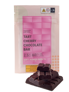Soft Power Sweets - SPS - Tart Cherry Chocolate Bar - 60mg - Edible