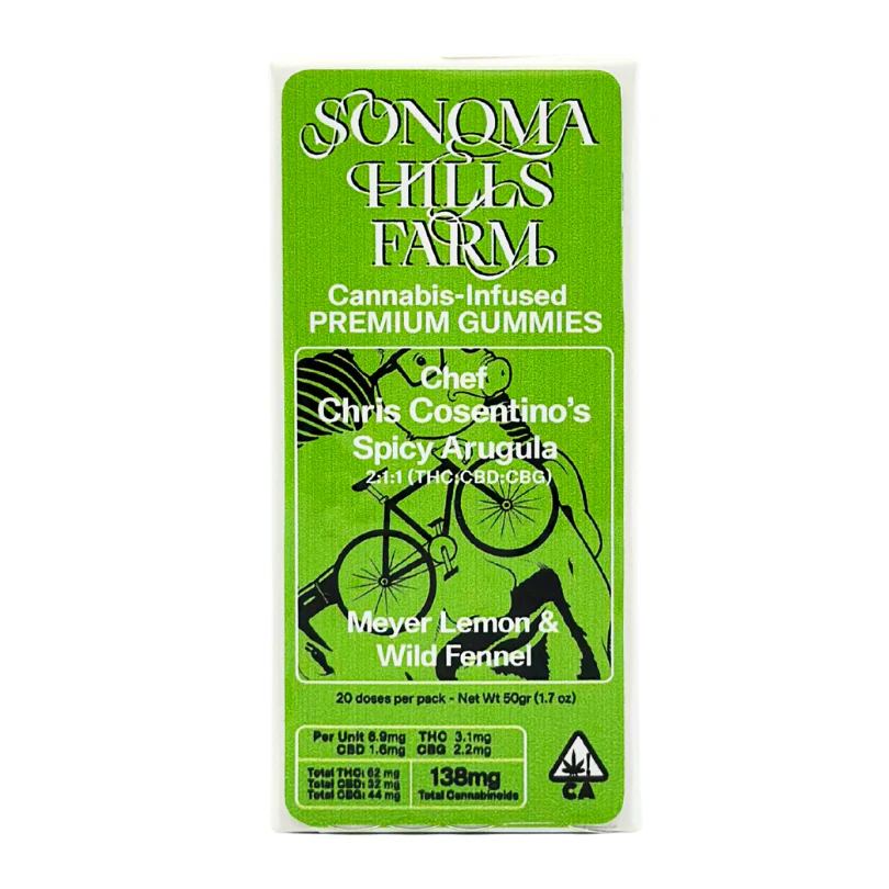 Sonoma Hills Farm - Sonoma Hills - Spicy Arugula - 2:1:1 - Edible - 138mg Main Image