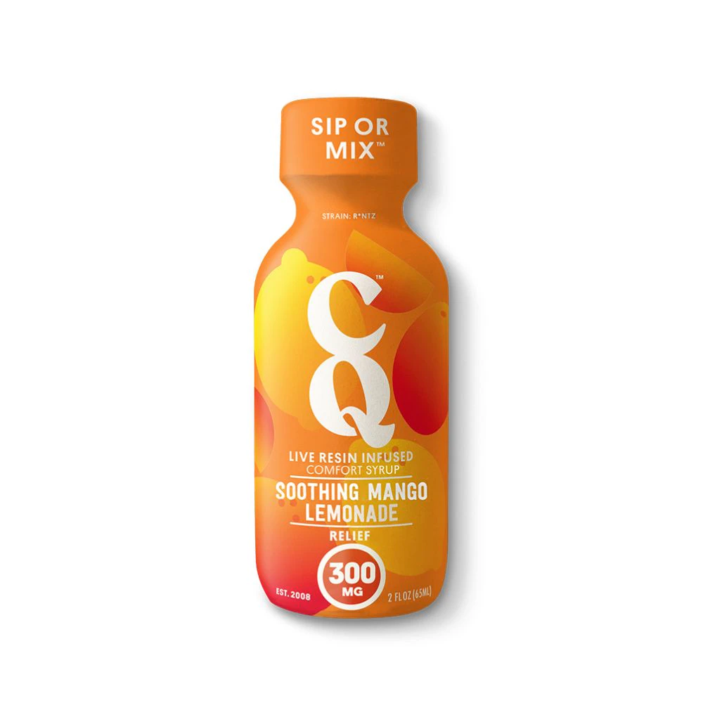 CQ - Soothing Mango Lemon 200mg 2:1 THC:CBD Live Resin Syrup - CQ Main Image