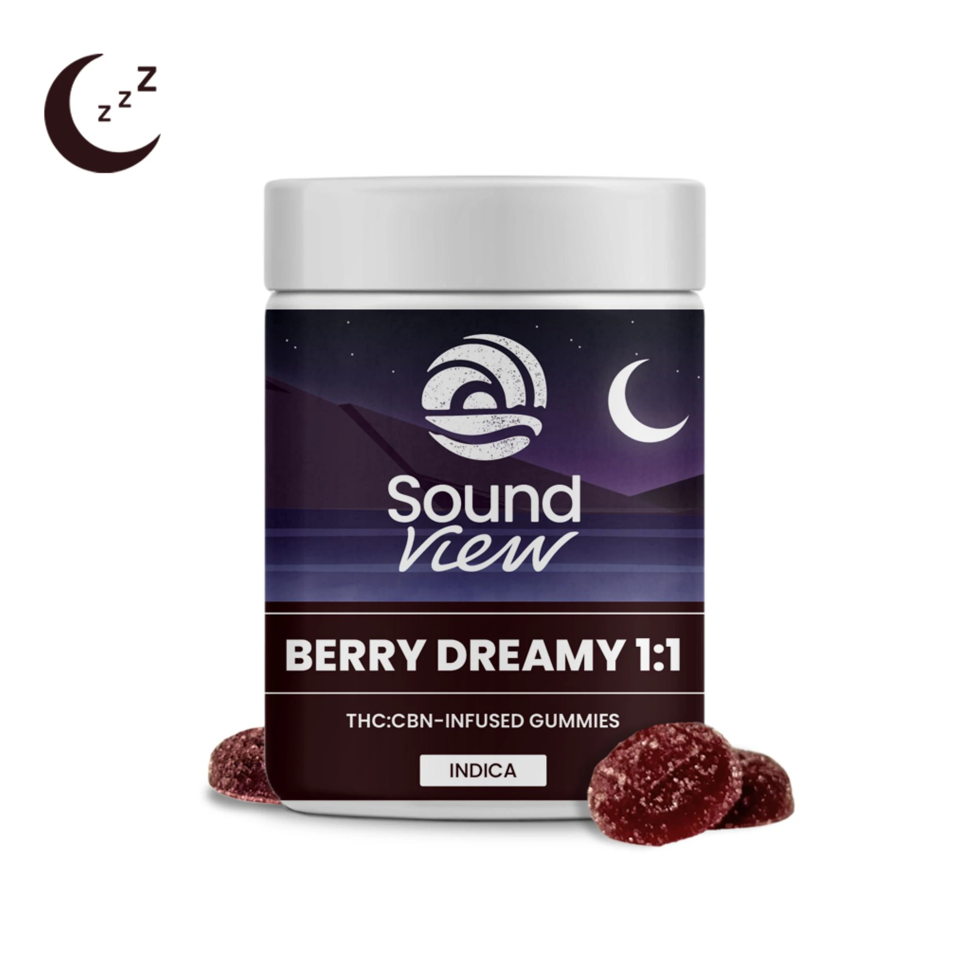 SoundView - SoundView Berry Dreamy 1:1 CBN Gummies T92.2mg C96.6mg I 00130 Main Image