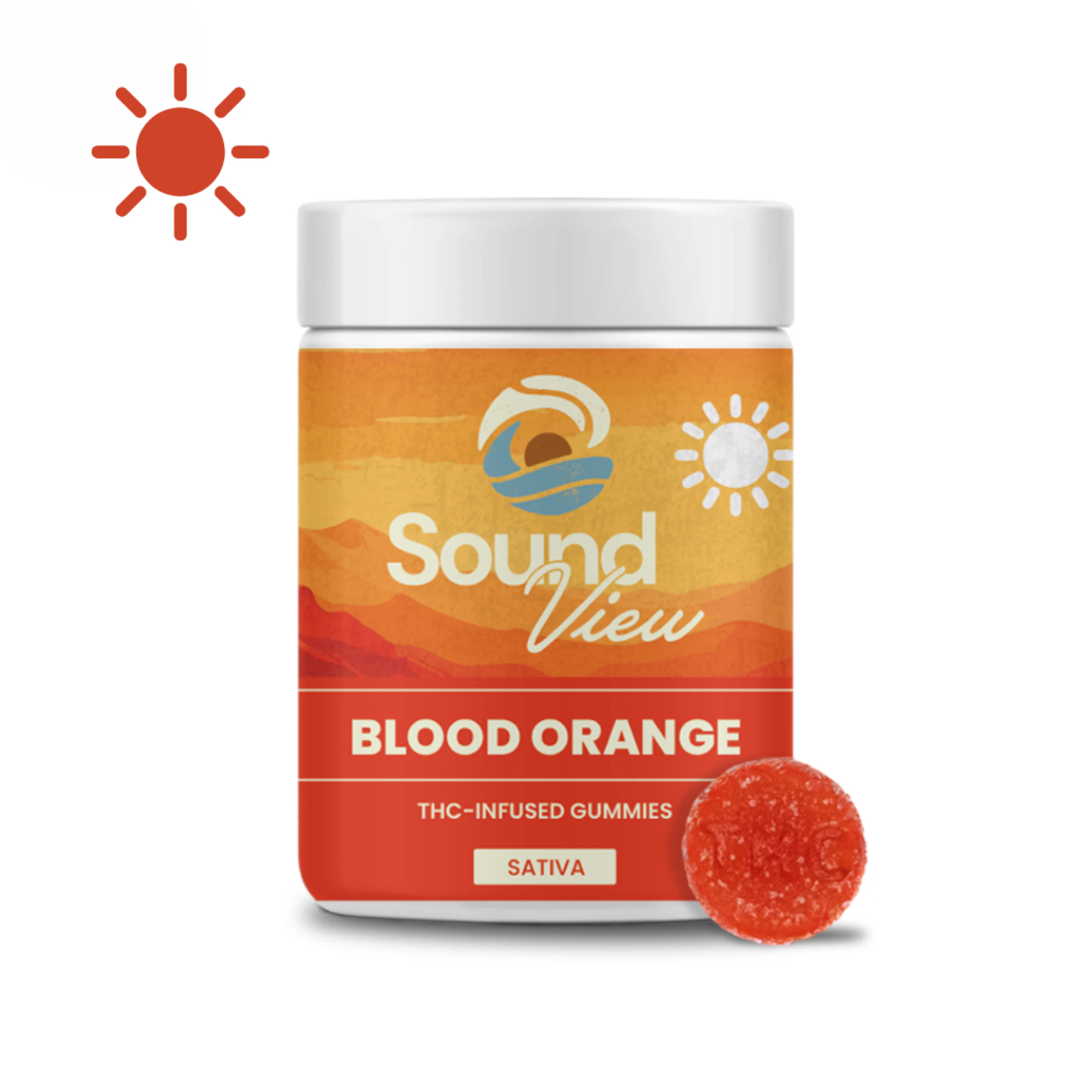 SoundView - SoundView Blood Orange Sativa Gummies T97.8 S 00051 Main Image