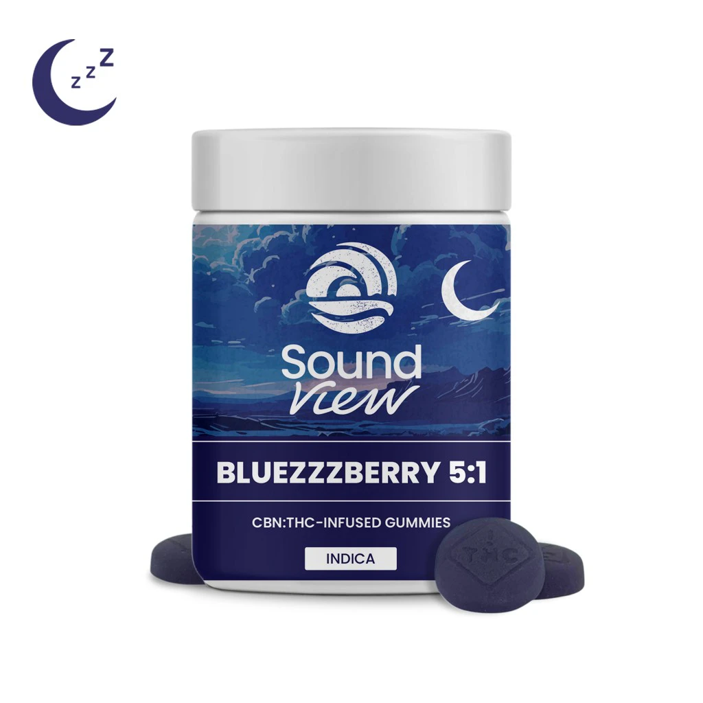 SoundView - SoundView BlueZZZberry 5:1 CBN Gummies T94mg C510.6mg I 00155 Main Image