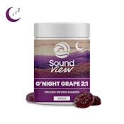 SoundView G'Night Grape 2:1 CBN Gummies T97.8mg C50.2mg I 00129