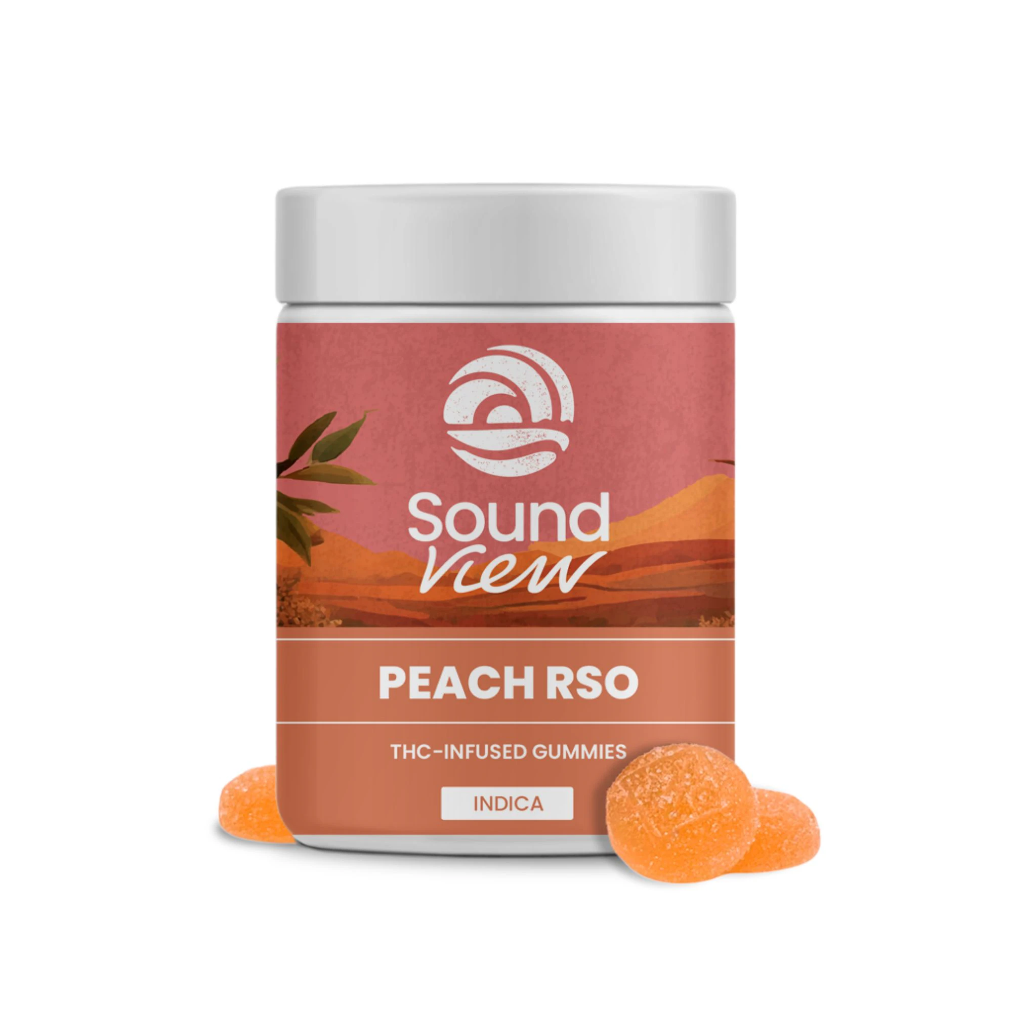 SoundView - SoundView Peach RSO Gummies T99.2mg I 00122 Main Image