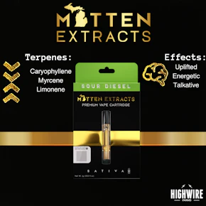 Mitten Extracts Cart Sour Diesel 1g