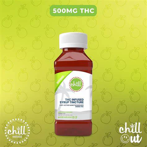 Chill Medicated - Sour Apple Syrup - 500mg - CME Main Image