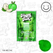 Happy Fruit Sour Apple Bliss Gummies-100mg