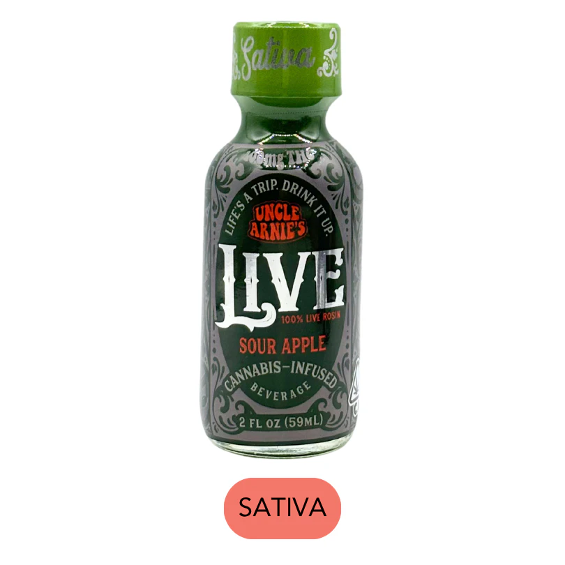 Uncle Arnies - Uncle Arnie's - Live Rosin - Sour Apple - 2oz - Beverage - 100mg Main Image