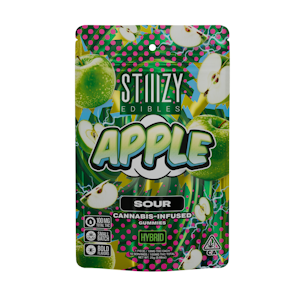 STIIIZY - Sour Apple (H) | 10mg 10pk Fast Acting Nano Enhanced Gummies | Stiiizy