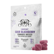 Sour Blackberry (I) | Fast Acting 1:1 THC/CBN Gummies | Heavy Hitters