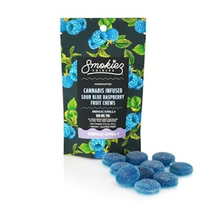 Smokiez Edibles - Sour Blue Raspberry | Gummies | 100mg/10 Pieces | Smokiez