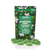 SOUR Calm Green Apple 1:1 THC:CBG 200mg Fruit Chews (10x20mg) - SMOKIEZ EDIBLES