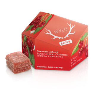 WYLD - WYLD - Sour Cherry Indica Gummies 100mg