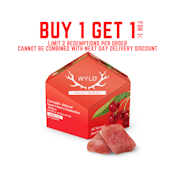 WYLD Sour Cherry Indica Enhanced Gummies | 100mg