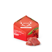 WYLD Sour Cherry Indica Enhanced Gummies | 100mg