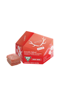 WYLD -  Wyld-Sour Cherry-Indica-High Dose-10 Pieces-200mg