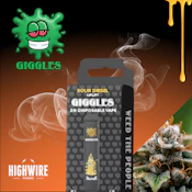 Giggles Puffs Live Hash Rosin Disposable Sour Diesel 2g