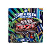 Sour Diesel (S) | 1g Live Rosin Concentrate | Soma Rosa