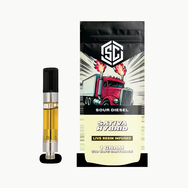 The SC - Sour Diesel 1g Live Resin 5-10 Cart Adult-Use Main Image