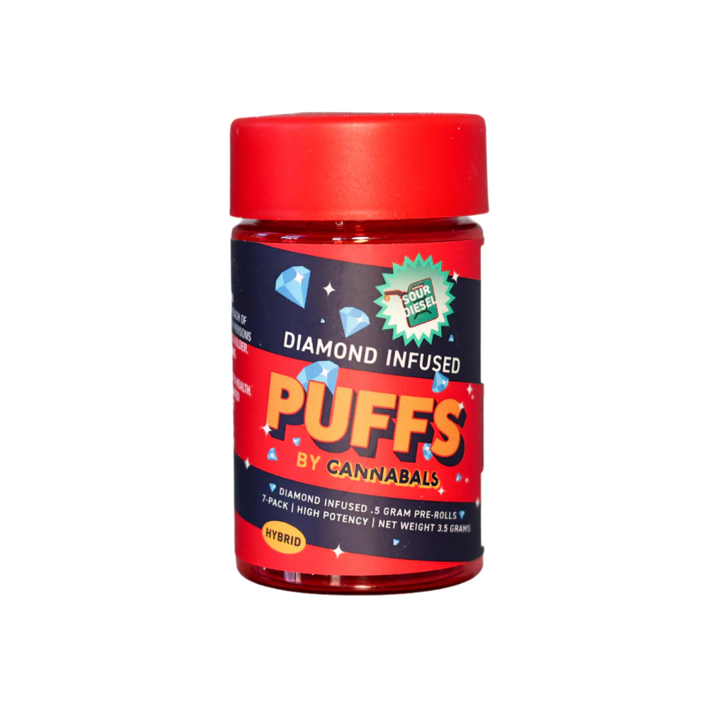 Puffs - Puffs | Sour Diesel 7pk | Diamond Infused Prerolls | 3.5g Main Image