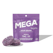 Gron | Sour Grape | 100mg/10pk Mega Pearls 