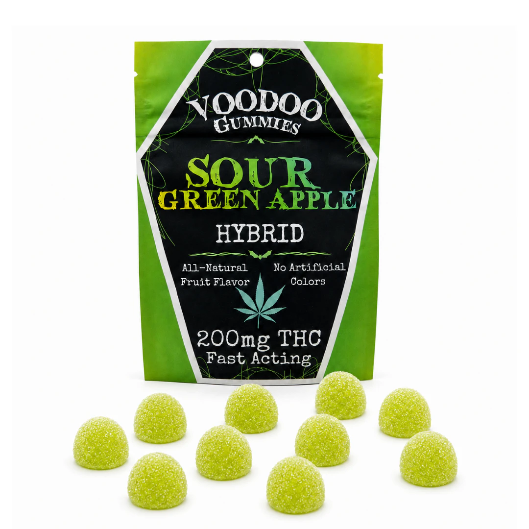 Voodoo - Sour Green Apple Gummies (10x20mg) Main Image