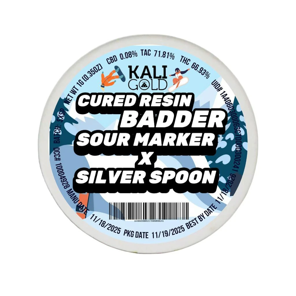 KALI GOLD - Kali Gold Sour Marker x Silver Spoon Cured Resin Badder 1.0g Main Image